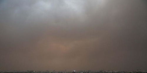 直击风沙过境现场