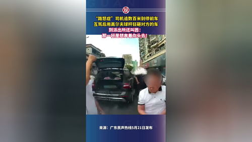 奔驰司机用球杆狂砸前车被刑拘