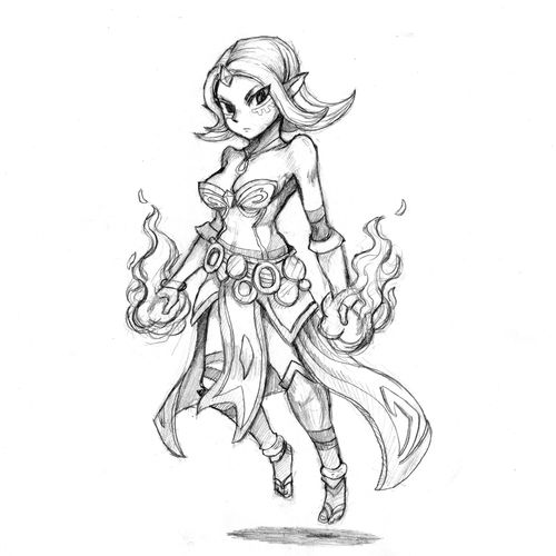 dota2素描画(dota2美术)