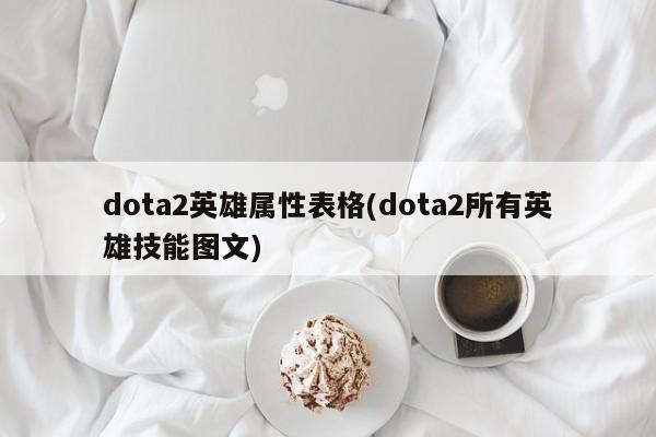 dota2英雄属性表格(dota2所有英雄技能图文)