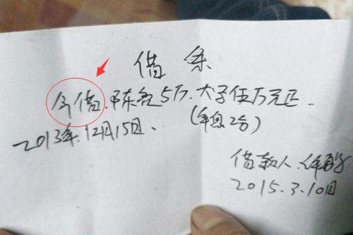 女子分手强逼男友写下百万借条