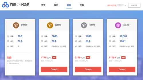 百度企业网盘所有用户付费套餐免费延长一年