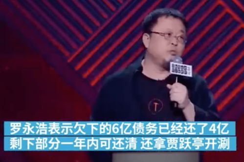 罗永浩称6亿债务已还4亿 清债后想拍纪录片