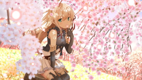 二次元美女福利图23看樱花的美少女们！