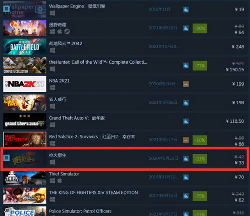 Steam1月最热新品榜公布