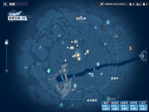 天谕手游星茸之森全景点坐标位置汇总