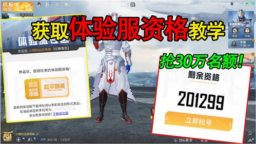 和平精英体验服号怎么领取 和平精英体体验服抢号