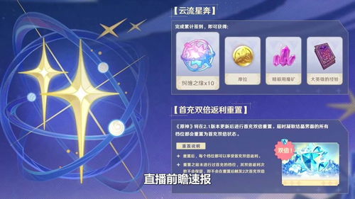 原神首充双倍会重置吗 首充双倍福利介绍