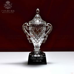 顽皮狗任职10年纪念 "十年之狗"水晶玻璃奖杯